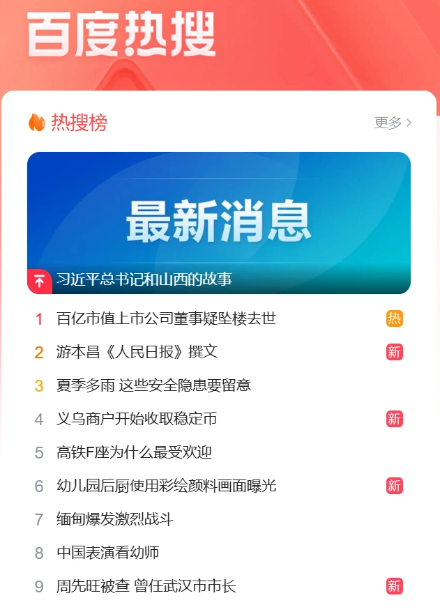 义乌商户使用稳定币话题登百度热搜第四