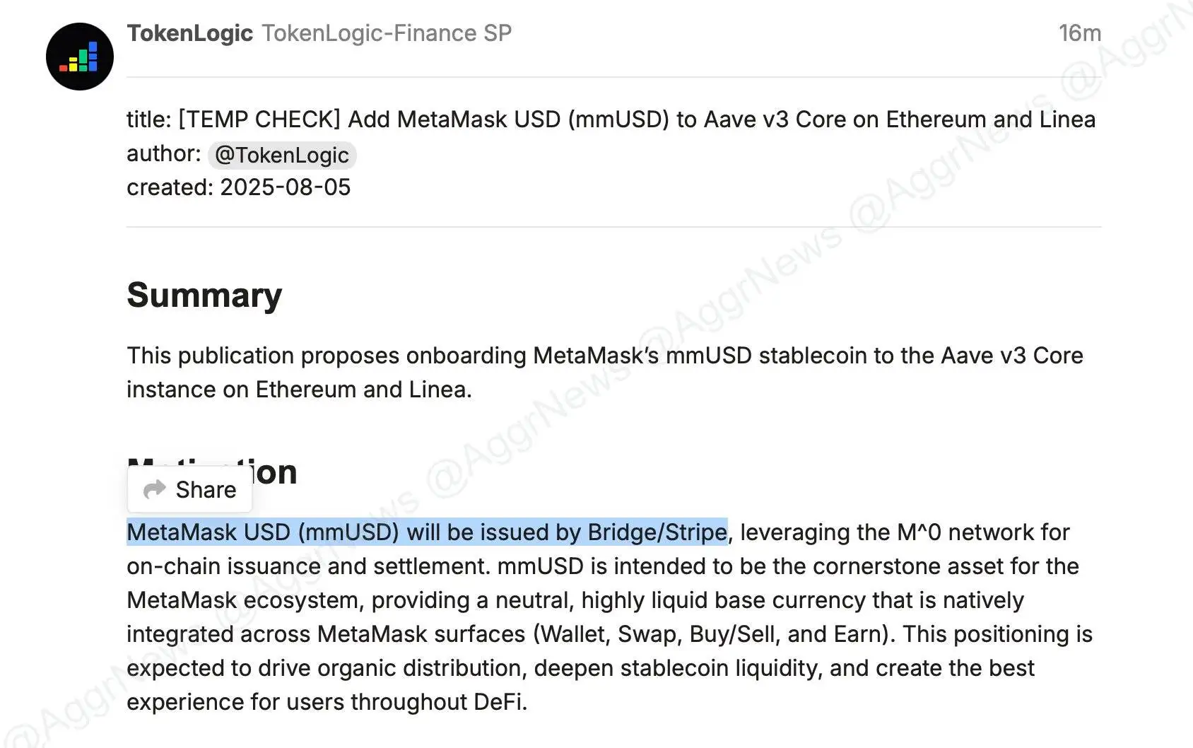 MetaMask与Stripe合作推出稳定币mmUSD，基于M^0网络