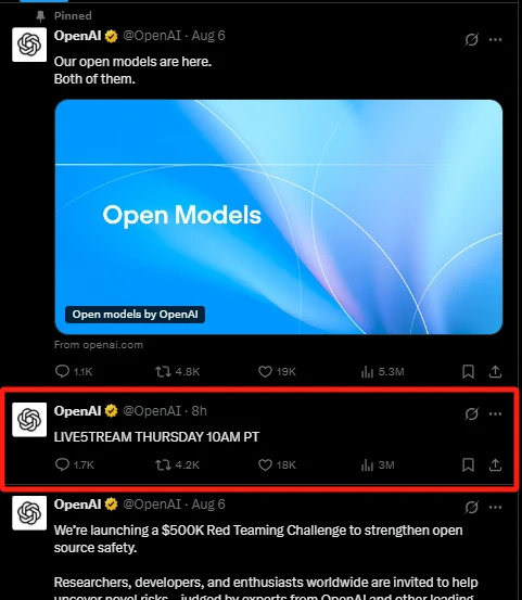 OpenAI宣布直播活动引发GPT-5猜想